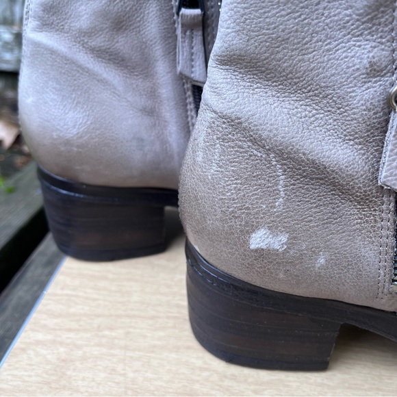 Miz Mooz Swish Leather Ankle Boots In Pebble Sz 40(9-9.5) - Picture 14 of 16